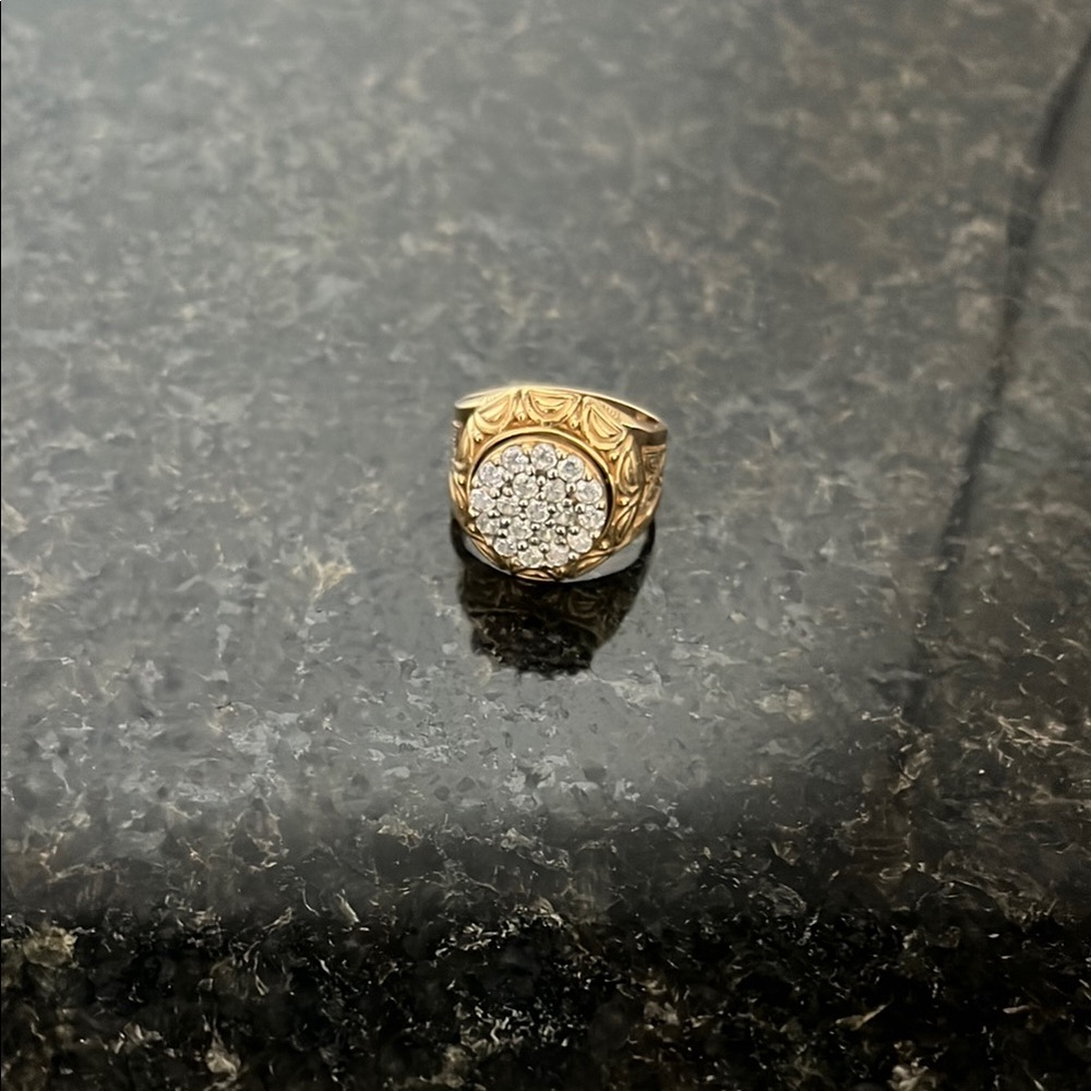 Elegant Gold and Silver Ring
